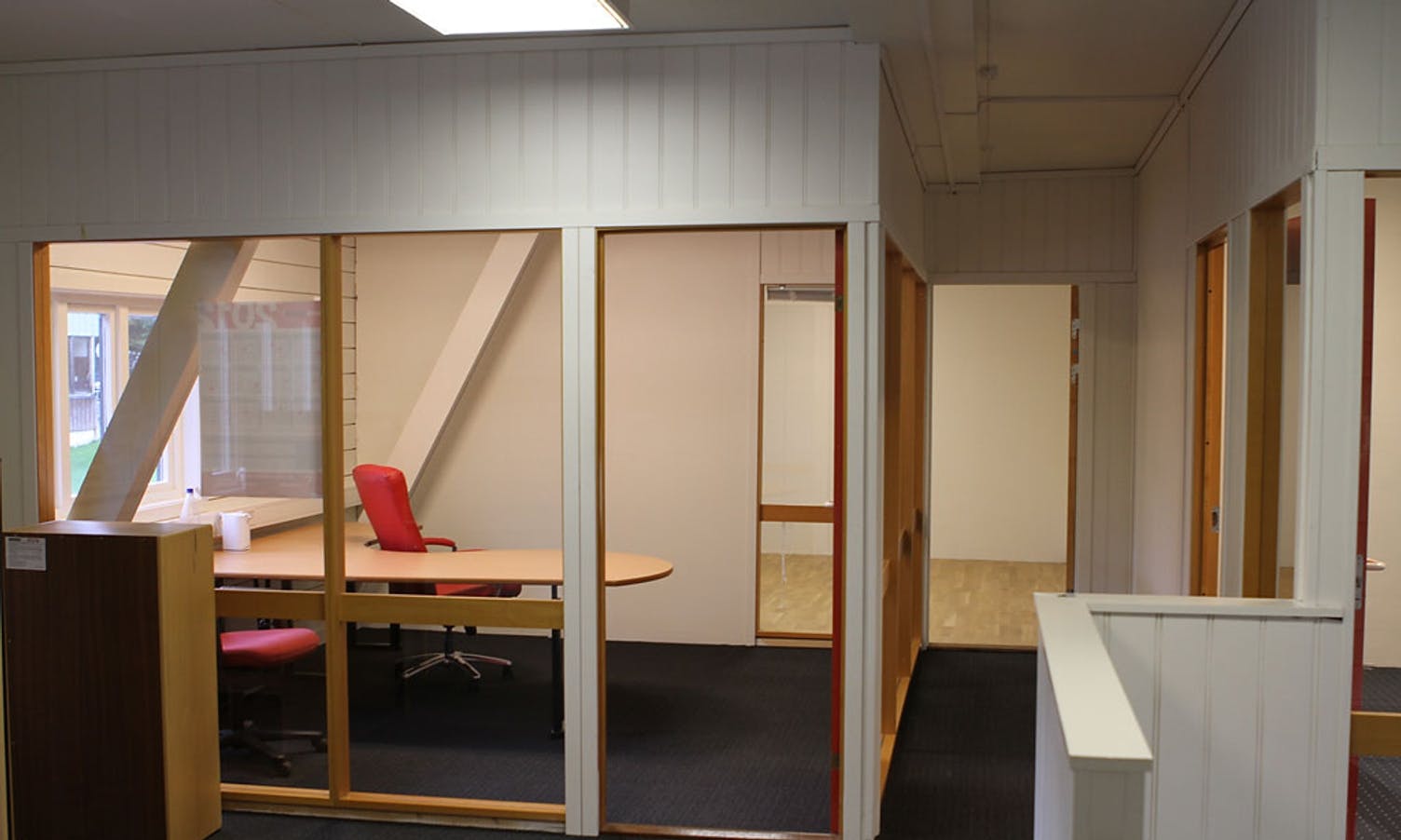 Nytt kontor og lærrom er også på plass. (Foto: KVB)