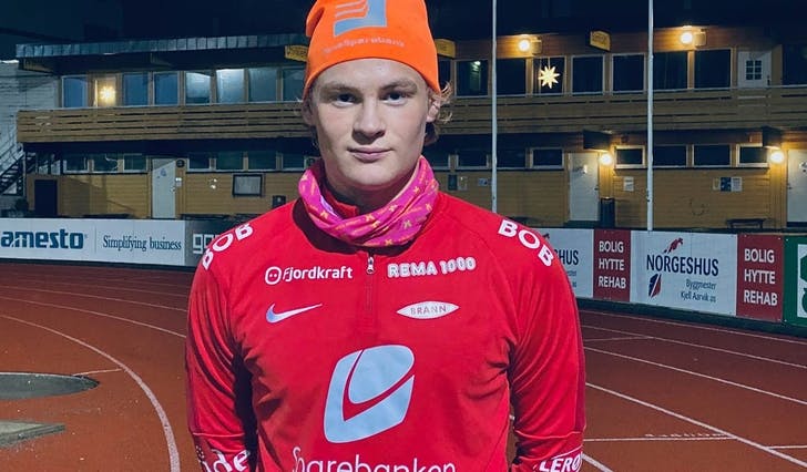 Det lokale spisstalentet, Elias Heggland Myrlid, har signert for Sportsklubben Brann. (Foto: Ørjan Håland)