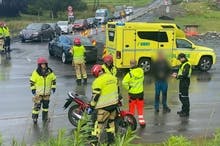 Ulykka skjedde i krysset mellom Hatvikvegen og Hegglandsdalsvegen. (Foto: Kjetil Vasby Bruarøy)