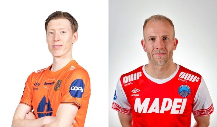 Både Kolskogen og Moberg har gått frå Brann til andre klubbar i vinter. (Foto: Aalesund FK og Kongsvinger il)