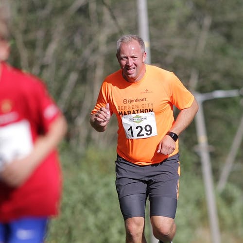 Ståle Skaatun liker seg betre på halvmaraton enn på heimebane, men er med likevel. (Foto: KVB)