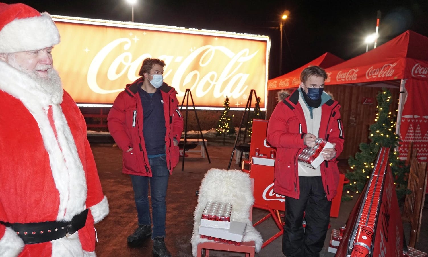 Coca Cola-nissen stilte nesten komplett