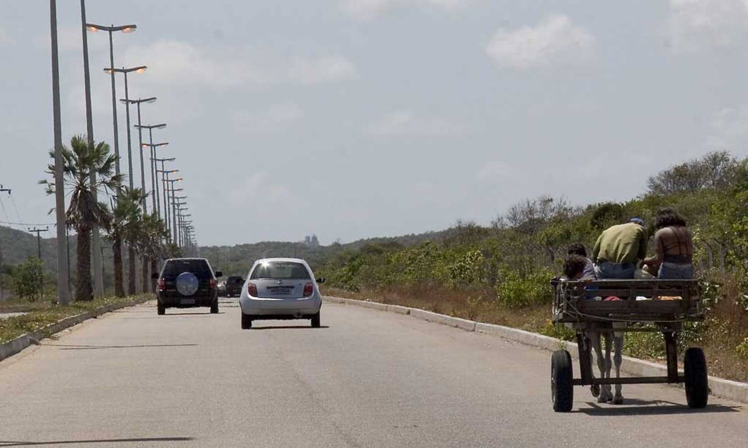 Et vanlig syn på motorveien fra Natal og flyplassen ut på landsbygden.