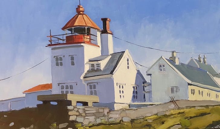 «Lighthouse» av John O' Neill, Tungenes fyr på Randaberg.