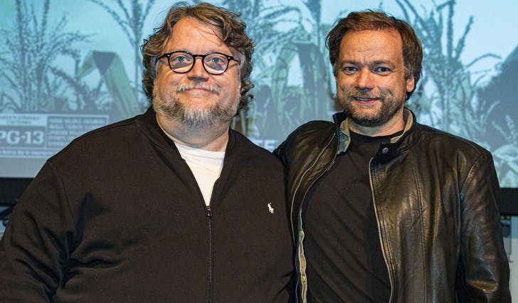 André Øvredal (t.h.) i Hollywood, her saman med produsent Guillermo del Toro.&nbsp;(Foto: CBS Films)