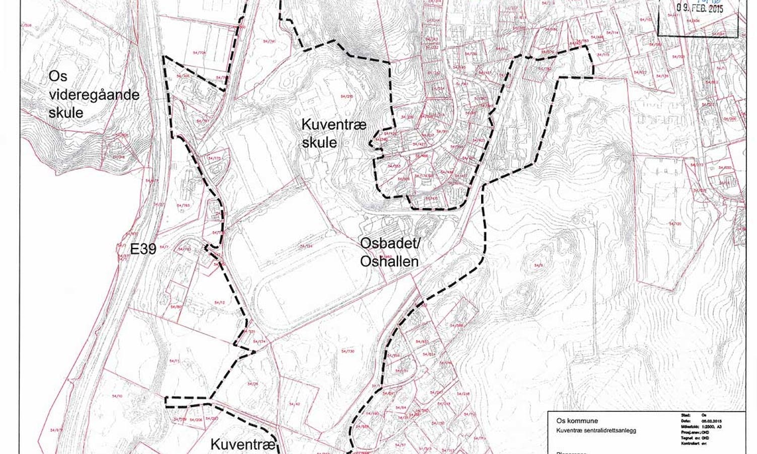 Områdeplanen for Kuventræ syner fleire grenser naboane undrar seg over (ill: ABO/Os kommune)