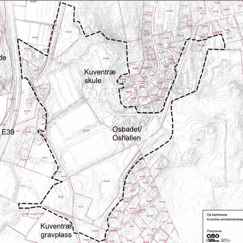 Områdeplanen for Kuventræ syner fleire grenser naboane undrar seg over (ill: ABO/Os kommune)