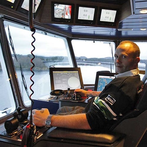 Trond Bruarøy er kaptein på KL Sandefjord. (Foto: KVB)
