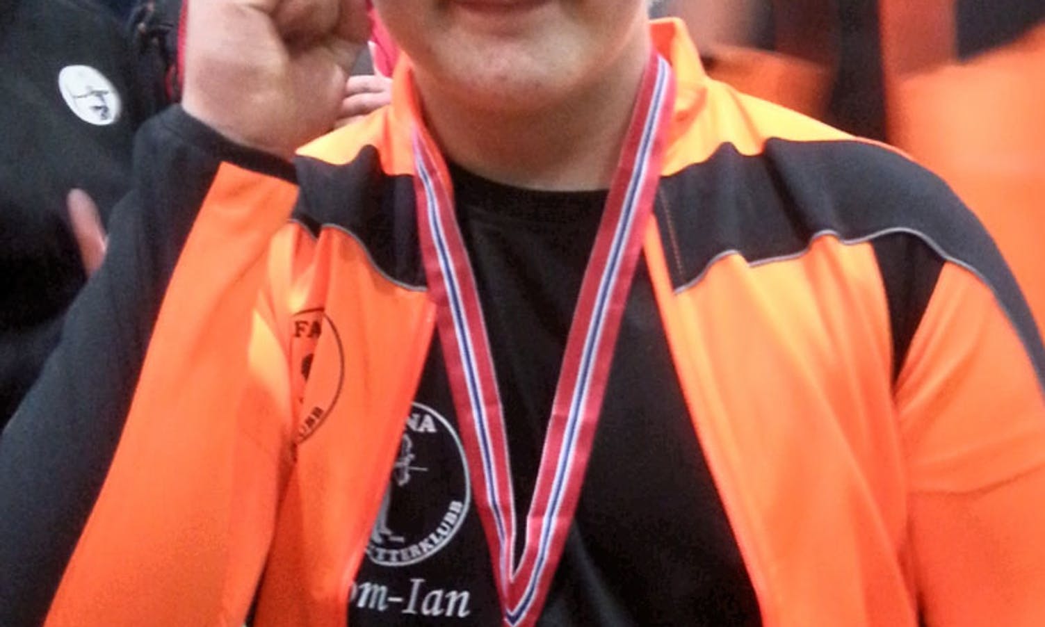 Tom-Ian Loftaas (13) tok sølv i sitt første NM, Barebow Rekrutt gutar. (Foto: Knut-Inge Johnsen)