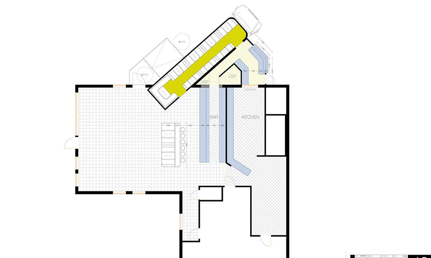 Vegkroa får over 20 nye sitjeplassar og ny fasade. (Ill: Interiør Plan/E. Salomonsen)