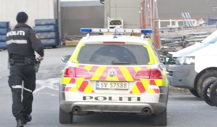 Politiet i Industrivegen onsdag 3. mars. (Foto: KVB)