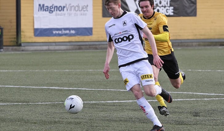 Kolskogen, her i NM-runde for Åsane mot gamleklubben Os på Kuventræ i 2018. (Foto: Andris Hamre)