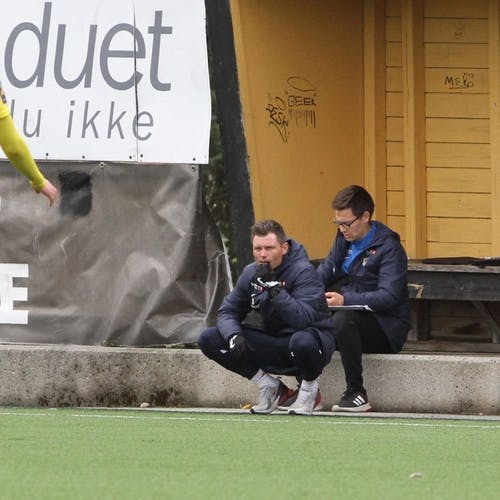Bjørn Helge Riise leiar Stabæk 2-laget. (Foto: Kjetil Vasby Bruarøy)