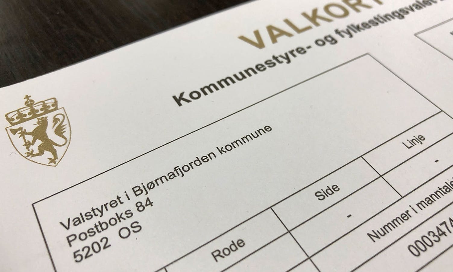 Rekordmange førehandsrøyster i Bjørnafjorden kommune