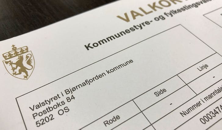 Rekordmange førehandsrøyster i Bjørnafjorden kommune
