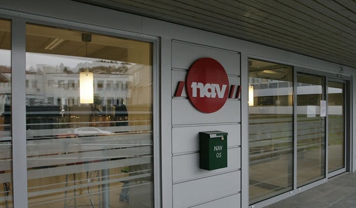 Nav-kontoret i Brugata i Os sentrum. (Foto: Kjetil Vasby Bruarøy)