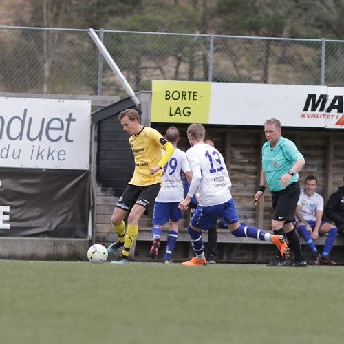 Steffen Kvamsdal debuterte for A-laget i dag. (Foto: KVB)