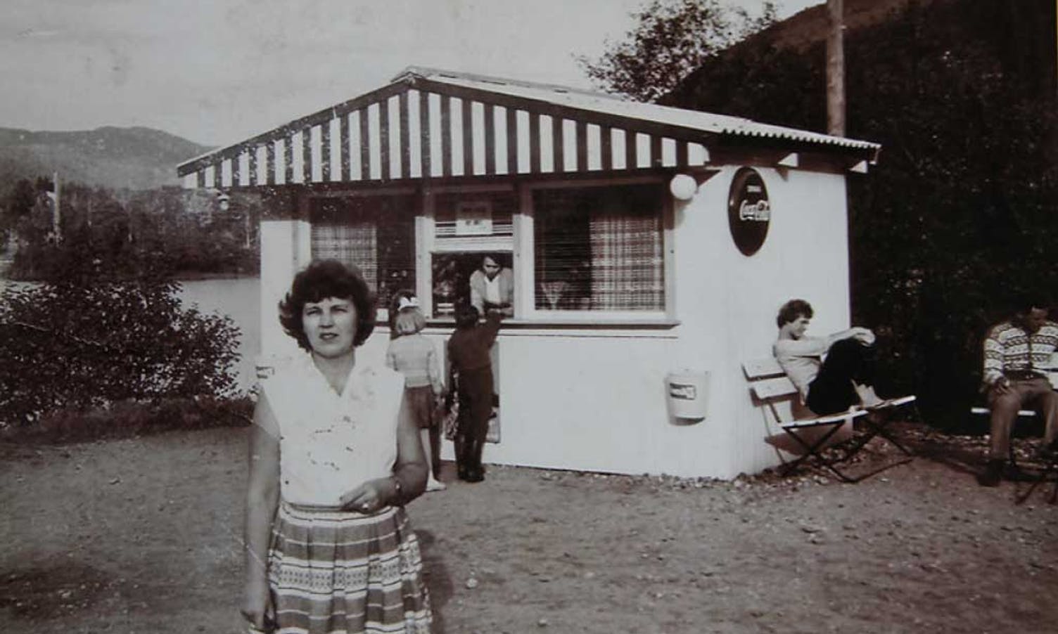 Linda si svigerbestemor Anny dreiv kiosk til midten på 70-talet. (Privat foto)