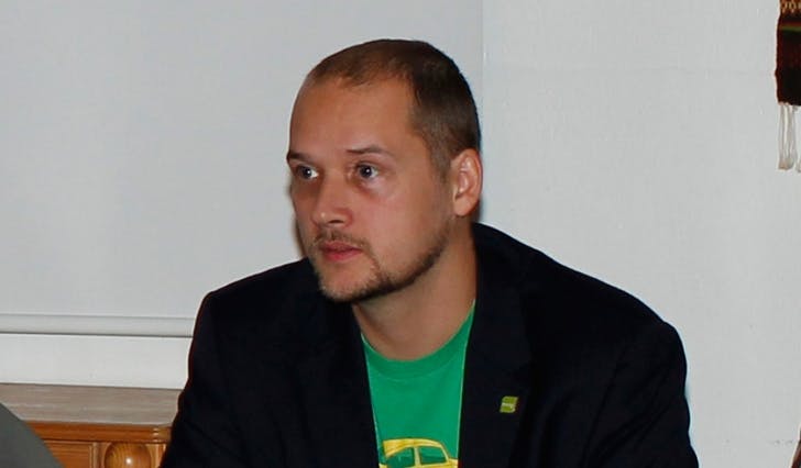 Nils-Anders Nøttseter er 1. kanditat for Miljøpartiet de Grønne (foto: Andris Hamre)