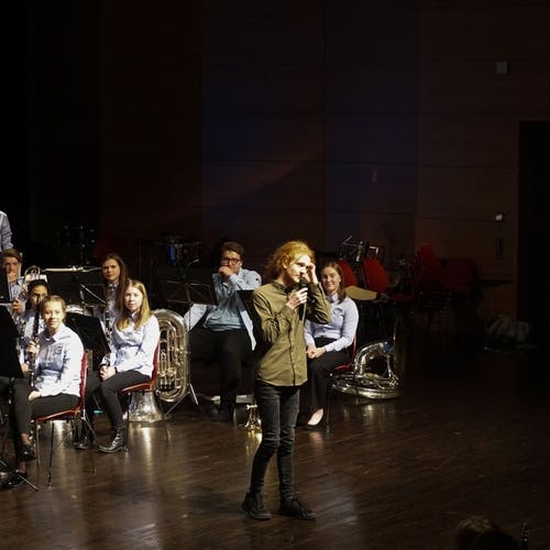 Os skulekorps, jubileumskonsert i Oseana, 10. november 2019. (Foto: LMG)