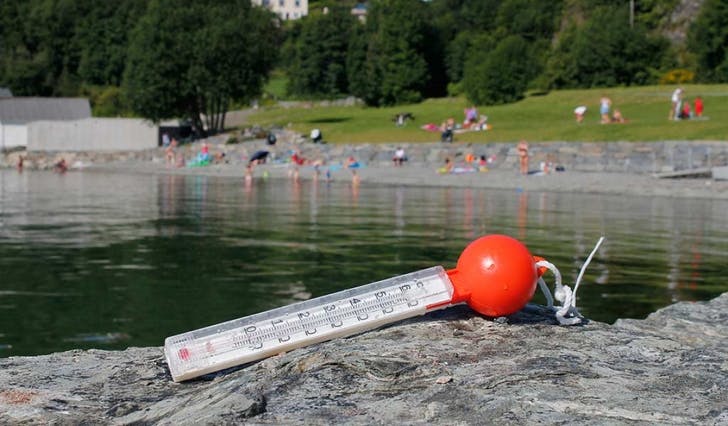 Kva er temperaturen i Mobergsvikjo? (Arkivbilde: Kjetil Vasby Bruarøy)