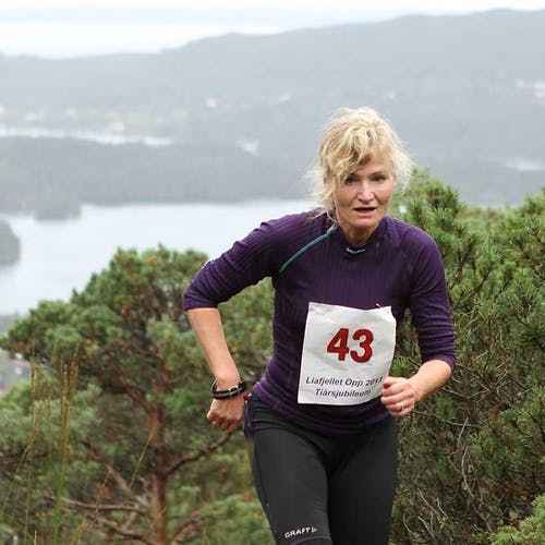 Mari Nes Hæland vann klasse 50-59 år. (Foto: KVB)