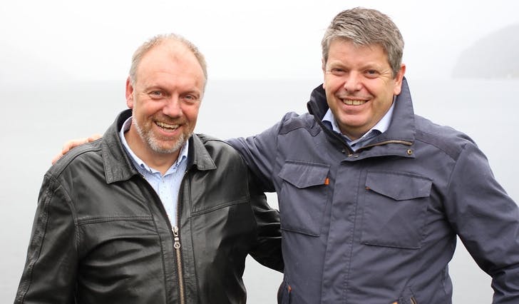 Nils Petter Borge (t.v.) og Christian F. Fotland. (Foto: Andris Hamre)