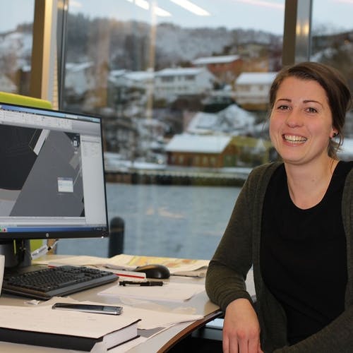 Ingrid Madsen er nytilsett landskapsingeniør hos Abo. (Foto: KVB)