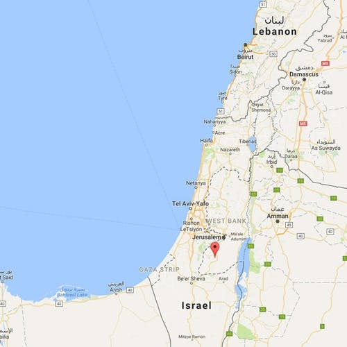 Her ligg Hebron. (Google Map)