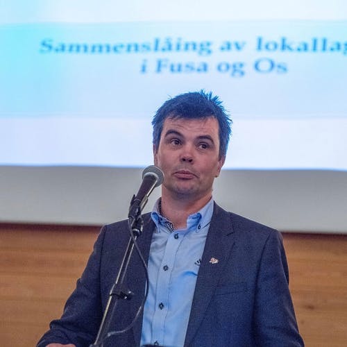 Helge Olav Nygard, her på årsmøtet i vinter. (Foto: Jakob Enerhaug)