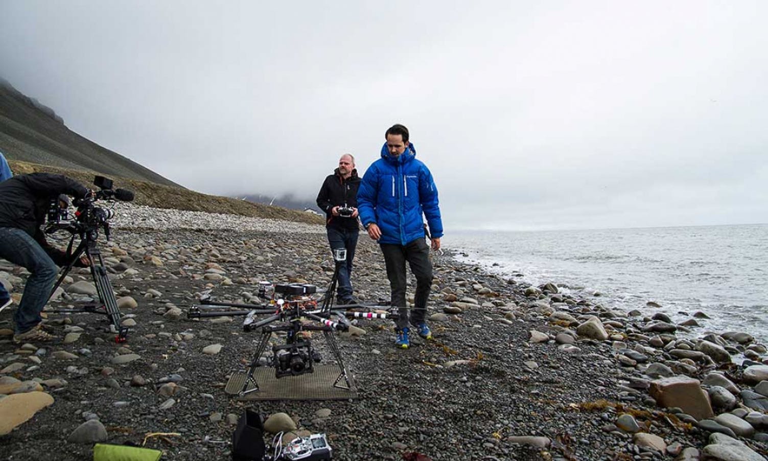 Filma for BBC på Svalbard