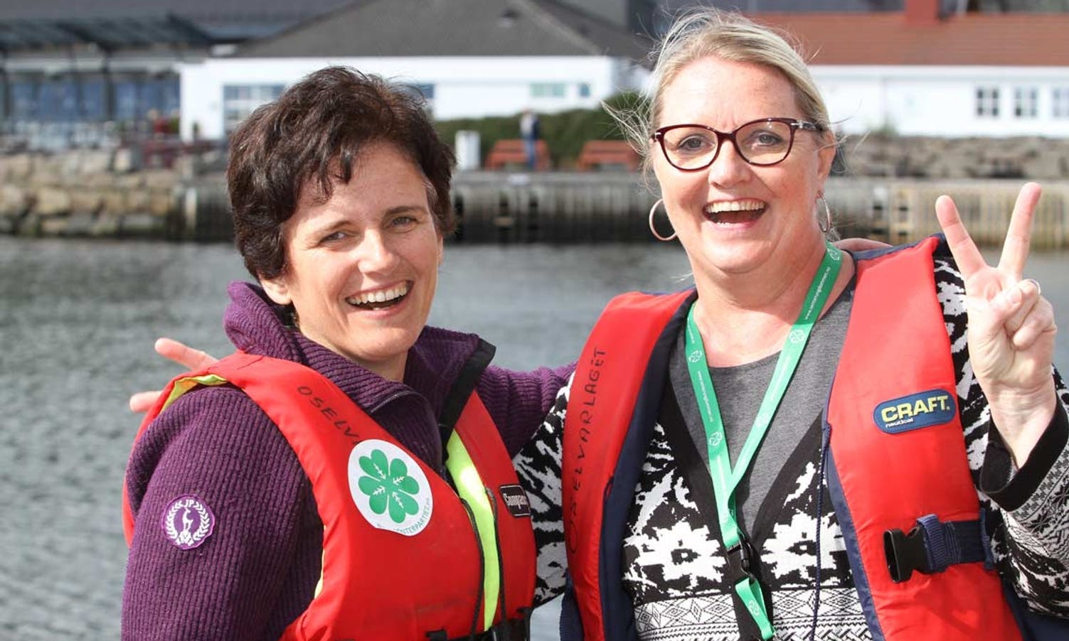 Siren Tømmerbakke og Ingrid Netland frå SP var den einaste reine damebåten (foto: AH)