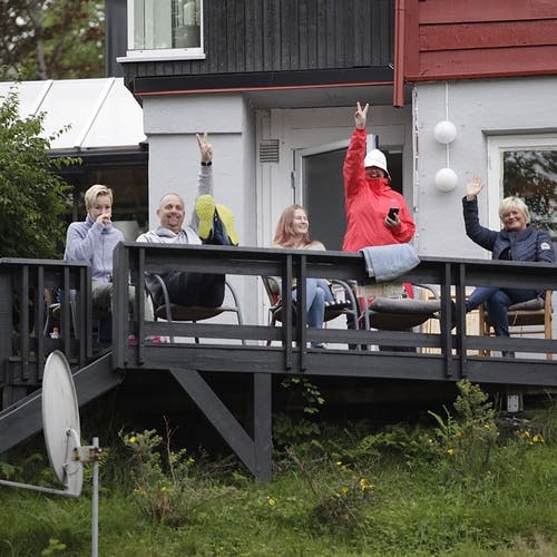 Ingenting slår VIP-tribunen til nabo Oddvar Lyssand. (Foto: KVB)
