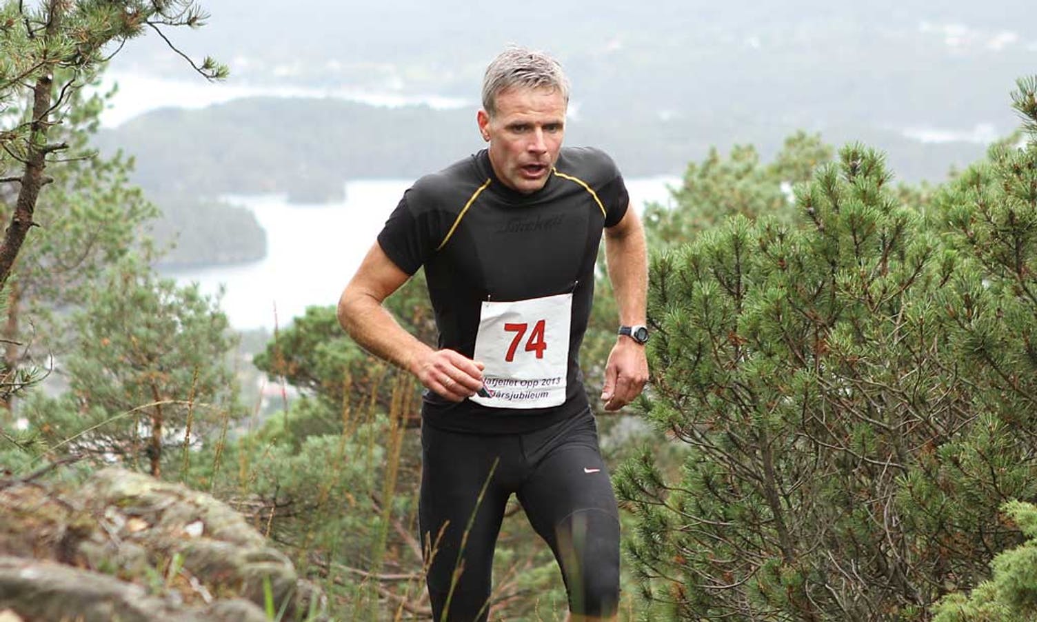 Kjetil Styrvoll kom på 2. plass i klassen herrar 40-44 år (her i Liafjellet Opp 2013). (Foto: KVB)
