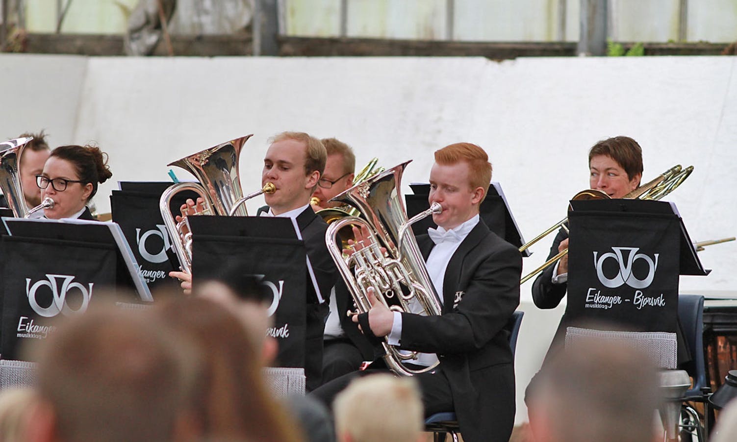 Eikanger-Bjørsvik Musikklag er regjerande Europameistrar for brassband. (Foto: KOG)