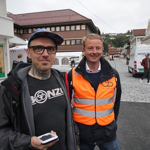 Kjetil O. Grønvigh og Terje Søviknes held bra tempo i dag. (Foto: KVB)