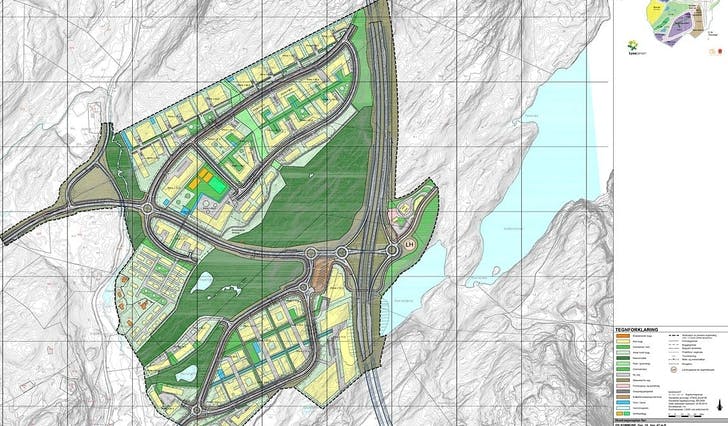 Områdeplanen for Lyseparken blei godkjent i 2020. (Ill. ABO)