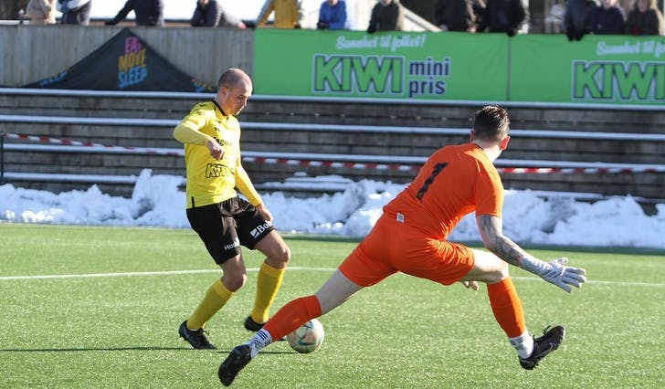 Her set Daniel Kvalvågnes inn utlikninga, 2-2 i 29. minutt. (Foto: Kjetil Vasby Bruarøy)