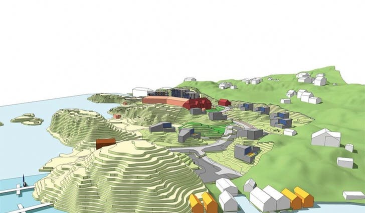 Slik ser kommunen for seg utviklinga av Askvikneset (ill: Os kommune/ABO Plan og Arkitektur)
