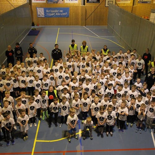 136 gutar var påmeldt Guttehandballdagen (foto: AH)