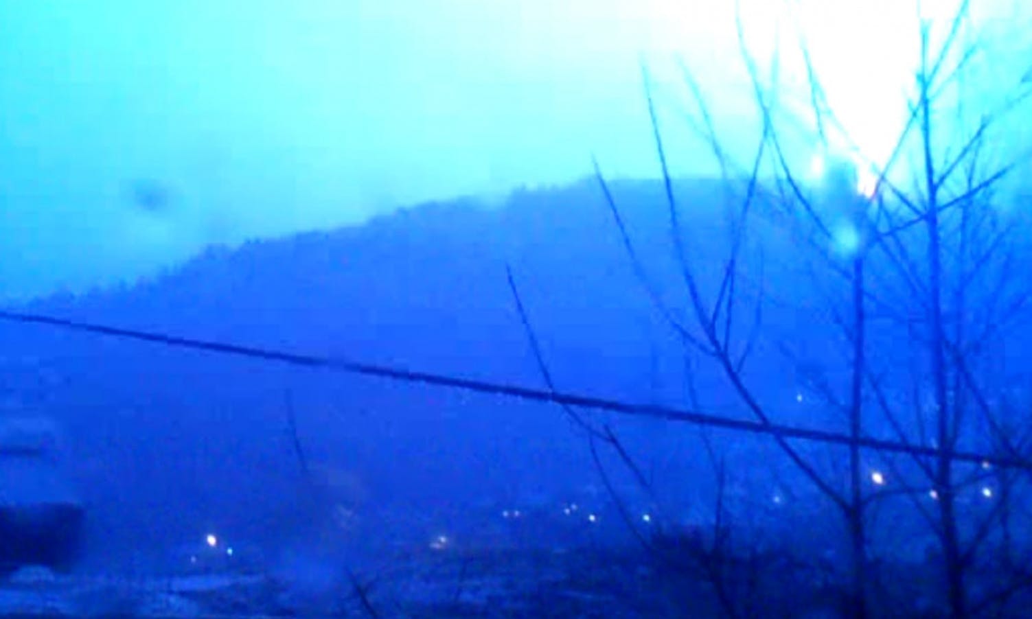 Her slår lynet ned på Borgafjellet
