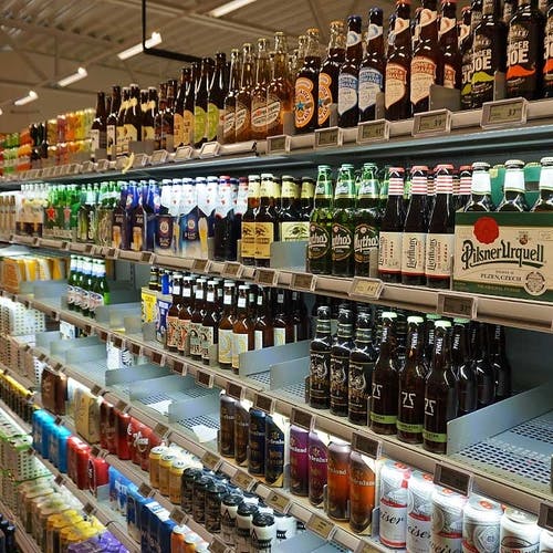 Øl-hyllene er i ferd med å bli fulle. (Foto: KVB)