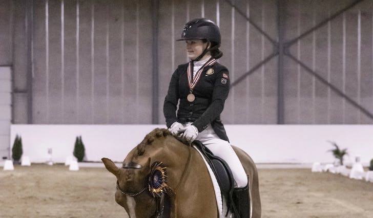 Mira Antonsen Hjelle (14) vant bronsemedalje i HM dressur. (Foto: Ann K Bratteng/Horsephoto.com)