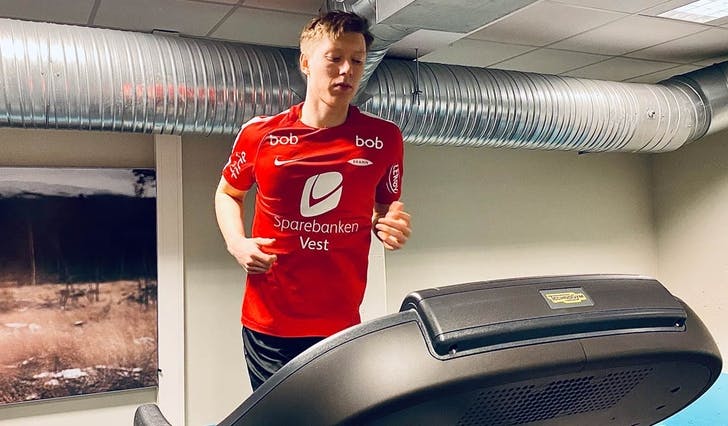 Ole Martin Lekven Kolskogen er i full gang med oppkjøring til 2021-sesongen med Brann. (Foto: Ørjan Håland)