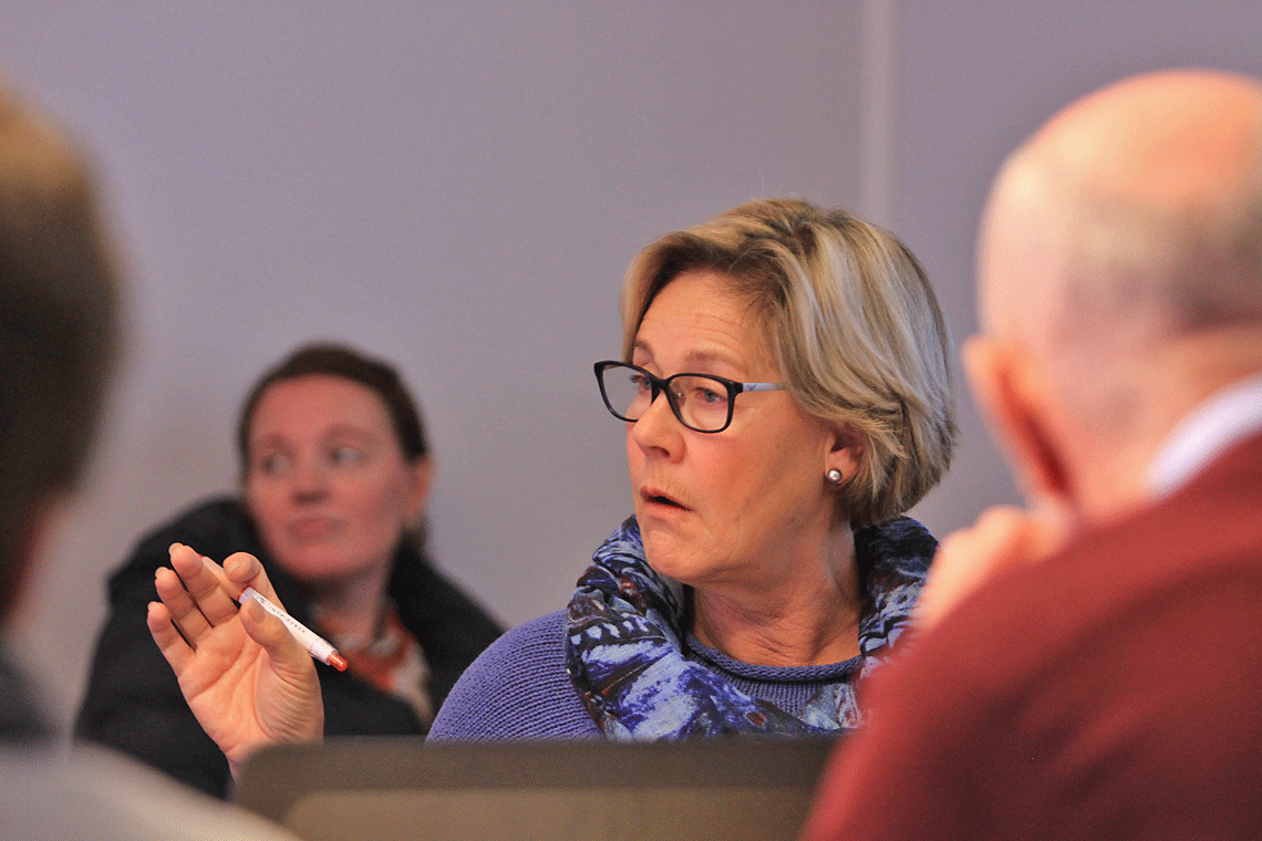 Kultursjef Lisbeth Axelsen oppfordra til å tenka heilskapleg. (Foto: KOG)