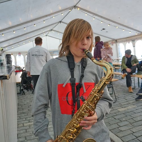 Saksofonist og pilot.  (Foto: KOG)