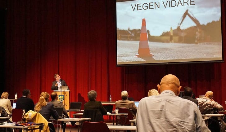 Kommunedirektør Christian F. Fotland la i går fram forslag til budsjett for 2021. (Foto: Kjetil Vasby Bruarøy)